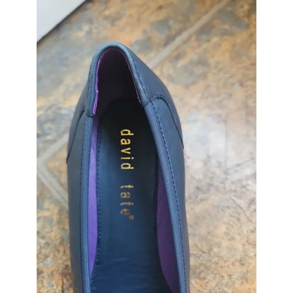 David Tate Women's Supreme leather Pump,Navy,7 M‎ US